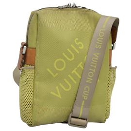 LOUIS VUITTON Borsa Weatherly LV Cup Damier Geant Gialla M80636 LV Auth BD482 Giallo