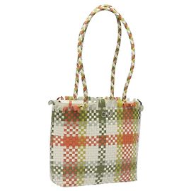 Borsa tote in pelle bianca e argento Salvatore Ferragamo Auth 116250V Argento Bianco