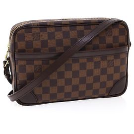 LOUIS VUITTON Borsa a Spalla Trocadero 27 Damier Ebene N48085 LV Auth 27264SAV Damier ebene