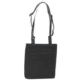 Salvatore Ferragamo Tote Bag aus schwarzem Nylon mit Silber authentisch bs27830 Schwarz Silber