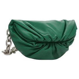 Autre Marque Borsa a Spalla in Pelle Bottega Veneta con Catena Verde Auth EC599V Verde