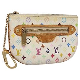 LOUIS VUITTON Pochette MM Monogram Multicolore Blanc M60028 LV Auth 110453 Blanc