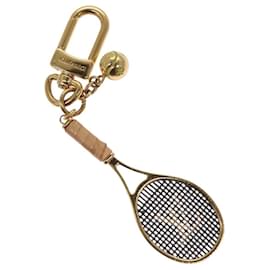 Louis Vuitton-LOUIS VUITTON Bijou Sack LV Serve Key Ring Gold Tone M00839 LV Auth 116011-Other