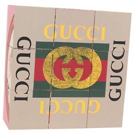 Gioco di Dadi GUCCI Cube Marrone Auth 129755M Marrone