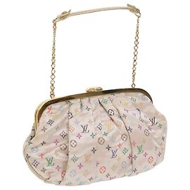 LOUIS VUITTON Monogramm Multicolor Omoniere Handtasche Weiß LV Auth 62290SV Weiß