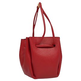 Hermès Pochette Vespa en cuir rouge HERMES Auth ac3731 Rouge