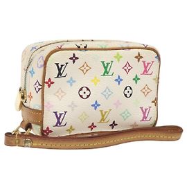 LOUIS VUITTON Monogram Multicolor Wapity Tasche Weiß M58033 Auth 116230 Weiß