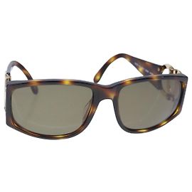 Óculos de sol CHANEL de plástico marrom CC Auth ki5159V Marrom