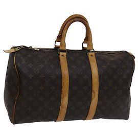 LOUIS VUITTON Bolsa Boston Monogram Keepall 45 M41428 Auth LV 110527 Monograma