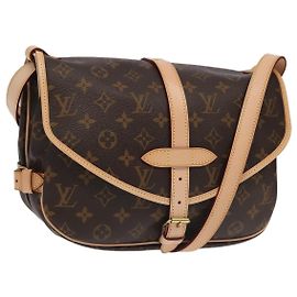 LOUIS VUITTON Bolsa de Ombro Monogram Saumur 30 M42256 LV Auth 103095SV Monograma