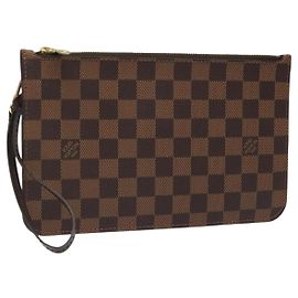 LOUIS VUITTON Bolsa Accesorio Neverfull MM Damier Ebene LV Auth hk2018V Damier ebene
