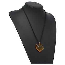 Colar Baccarat de cristal laranja Auth am8701 Laranja