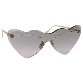 Gafas de sol LOEWE metal dorado Auth yk18092M Dorado