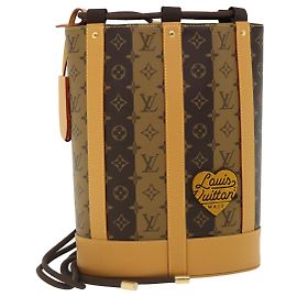 Louis Vuitton Borsa a tracolla Randonnee Monogram Stripe VUITTON M45968 Auth 31989S Monogramma