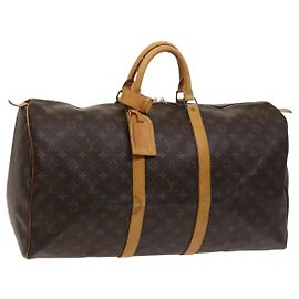 LOUIS VUITTON Bolsa Boston Monogram Keepall 55 M41424 LV Auth 123478 Monograma