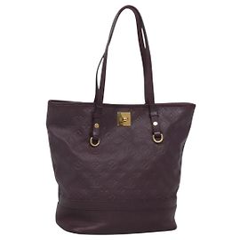 LOUIS VUITTON Monogram Empreinte Citadines PM Bag Purple M94049 LV Auth bs25756 Purple