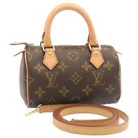 LOUIS VUITTON Bolsa de Mão Mini Speedy Monogram M41534 LV Auth 26741SM Monograma