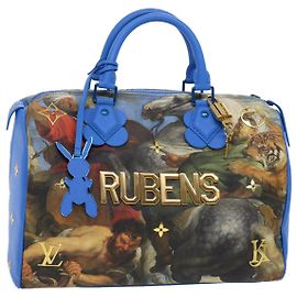 LOUIS VUITTON Collection Masters RUBENS Speedy 30 Sac à main M43305 LV Auth 47435SM Bleu