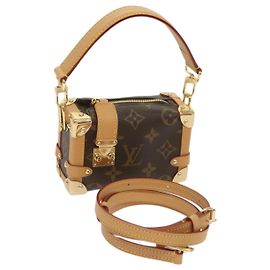 LOUIS VUITTON Bolsa de Mão Monogram Pico Side Trunk M83018 LV Auth ar11397SM Monograma