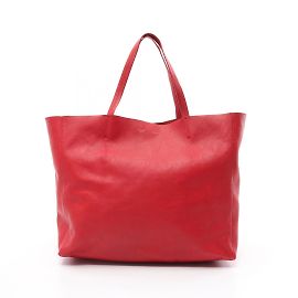 Céline Celine Horizontal Cabas Tote Bag Red