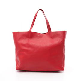 Céline Celine Horizontale Cabas Tasche Rot