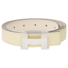 Hermès HERMES Yellow Leather Accessory - 102759 Yellow