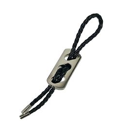 Chaveiro de couro preto Hermès Preto