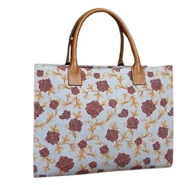Sac à main Versace en bleu clair et marron Marron Bleu clair