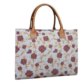 Bolsa Versace em azul claro e marrom Marrom Azul claro