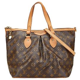 Borsa 2 in 1 Monogram Palermo PM di Louis Vuitton Marrone Bronzo