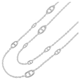 Hermès-Hermes Chaine d'Ancre Farandole Necklace-Silvery