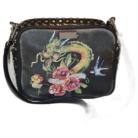 John Richmond Patterned Leatherette Shoulder Bag Multiple colors