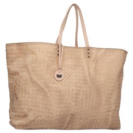 Autre Marque Bolso Tote de Nylon Beige Auth 131133 Beige