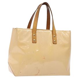 LOUIS VUITTON Bolsa Reade PM Monogram Vernis Rosa Marshmallow M91306 Auth bs27748 Outro