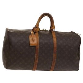 LOUIS VUITTON Borsa Boston Monogram Keepall 50 M41426 LV Auth 131264 Monogramma