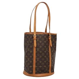 LOUIS VUITTON Bolsa de Ombro Monogram Bucket GM M42236 LV Auth gh479 Monograma