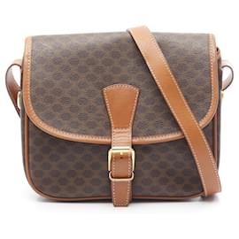 Céline-Sac à épaule Celine Macadam-Marron