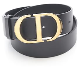 Christian Dior-Ceinture en cuir Dior 30 MONTAIGNE de Christian Dior-Noir