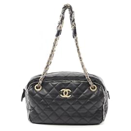 Chanel-Sac à épaule Matelassé Chanel-Noir
