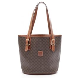 Céline-Sac à main Celine Macadam-Marron