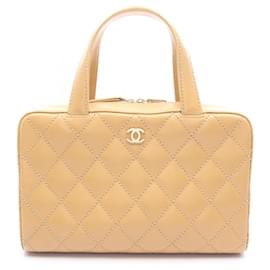 Chanel-Sac Tote Wild Stitch de Chanel-Beige