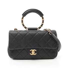 Chanel-Sac à épaule Matelassé Chanel-Noir