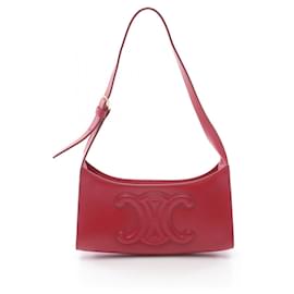 Céline-Sac à épaule Celine Cuir Triomphe-Rouge