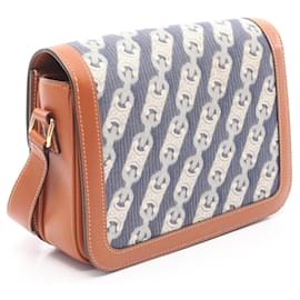 Céline-Sac à épaule Celine Classic Triomphe-Marron,Bleu Marine