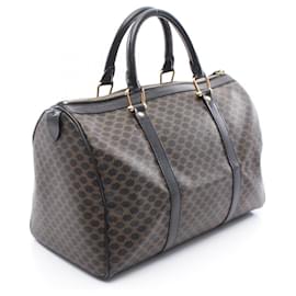 Céline-Sac Boston Macadam Celine-Marron,Noir
