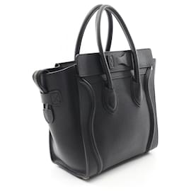 Céline-Sac à main Celine Luggage Micro Shopper-Noir
