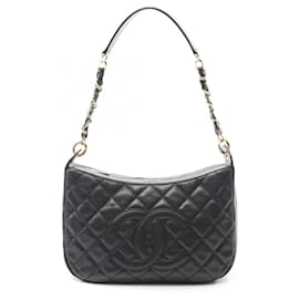 Chanel-Sac à épaule Matelassé Chanel-Noir