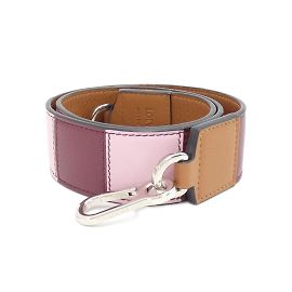 Loewe Kalbsledergurt Braun Pink