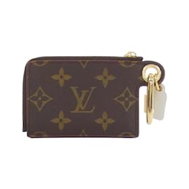 Louis Vuitton-Portefeuille/Étui à pièces Zippy Monogram Net Louis Vuitton-Marron