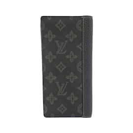 Louis Vuitton-Portefeuille Brazza en Monogram Louis Vuitton-Vert foncé